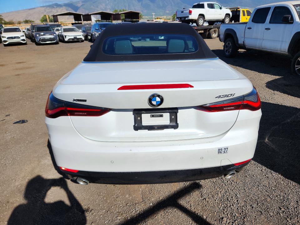2026 BMW 4 series VIN WBA53DB02TCW61336 COPART salvage auction — FRONT END, HI - CERTIFICATE OF TITLE, sold $23,400 on 2026-07-20 (photo 6)