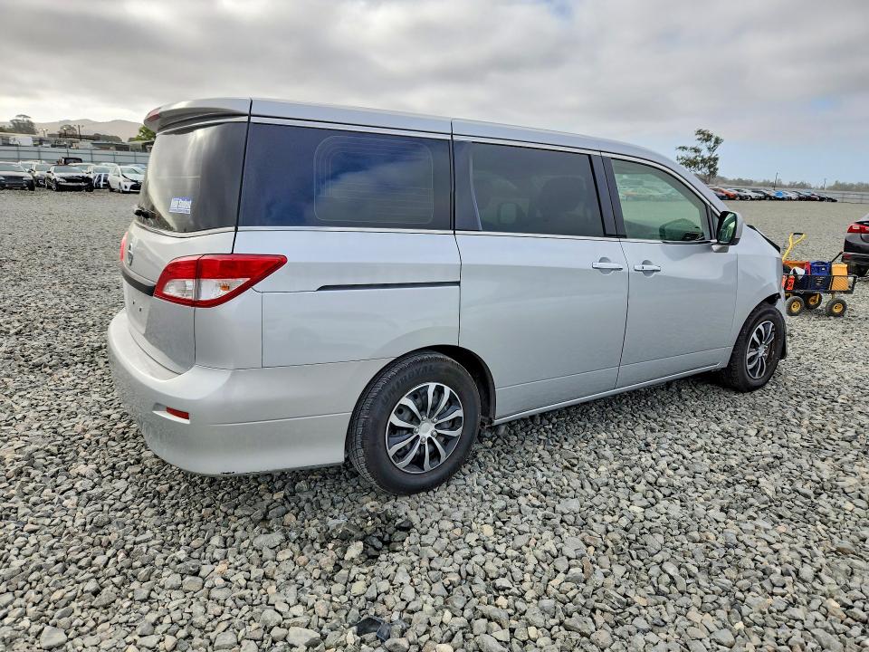 2013 Nissan Quest VIN JN8AE2KP8D9066667 COPART salvage auction — FRONT END, Ca - Salvage Certificate, sold $875 on 2026-07-15 (photo 3)