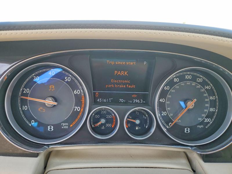 2013 Bentley Continental VIN SCBGT3ZA4DC084897 COPART salvage auction — MECHANICAL, CA - SALVAGE CERTIFICATE, sold $20,100 on 2026-07-17 (photo 9)