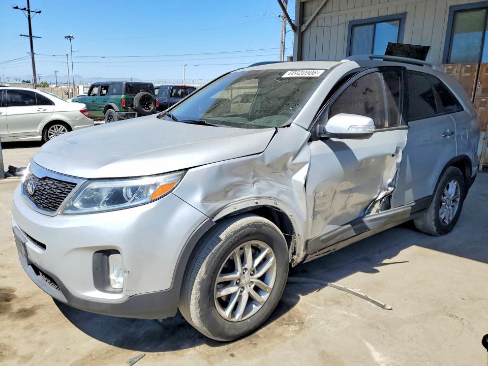 2015 Kia Sorento VIN 5XYKT4A67FG613343 COPART salvage auction — SIDE, CA - SALVAGE CERTIFICATE, sold $325 on 2026-07-27 (photo 1)
