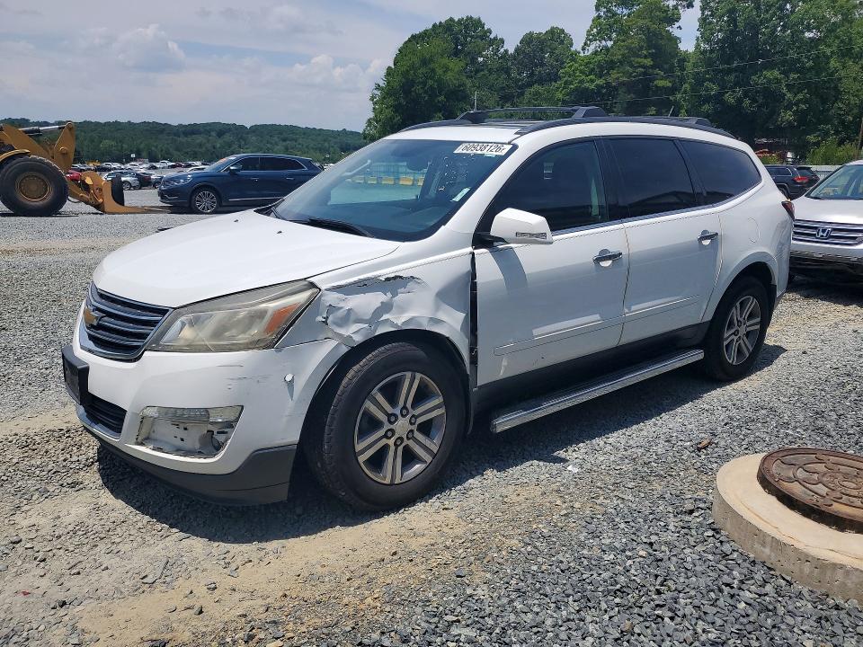 2016 Chevrolet Traverse VIN 1GNKRHKDXGJ200215 COPART salvage auction — FRONT END, Nc - Salvage Certificate Of Title, sold $175 on 2026-07-30 (photo 1)