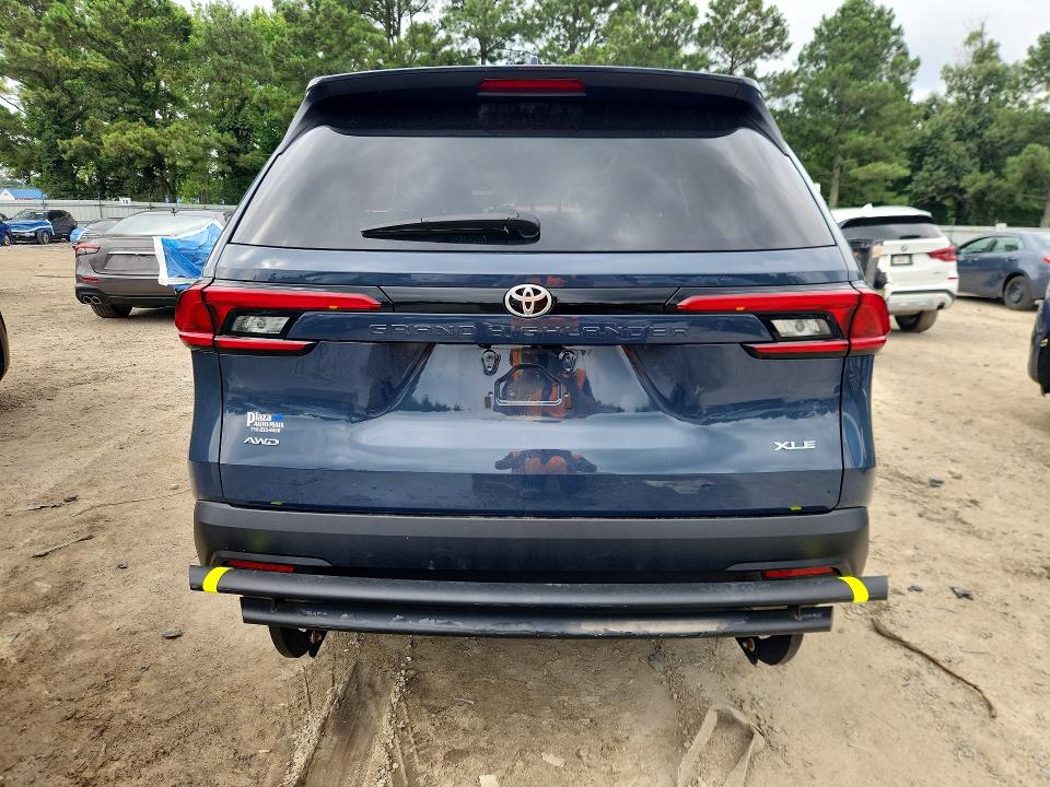 2024 Toyota Highlander VIN 5TDAAAB54RS033884 COPART salvage auction — FRONT END, AZ - CERT OF TITLE - SALVAGE, sold $7,600 on 2026-07-21 (photo 6)