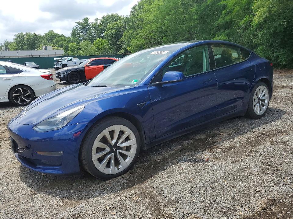2022 Tesla Model 3 VIN 5YJ3E1EB3NF289754 COPART salvage auction — ALL OVER, MA - CERTIFICATE OF TITLE, sold $6,100 on 2026-07-20 (photo 1)