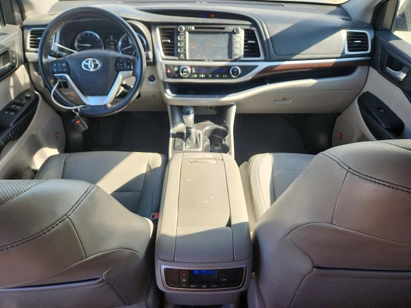 2015 Toyota Highlander VIN 5TDDKRFH8FS153311 COPART salvage auction — REAR END, Ca - Salvage Certificate, sold $4,750 on 2026-07-30 (photo 8)