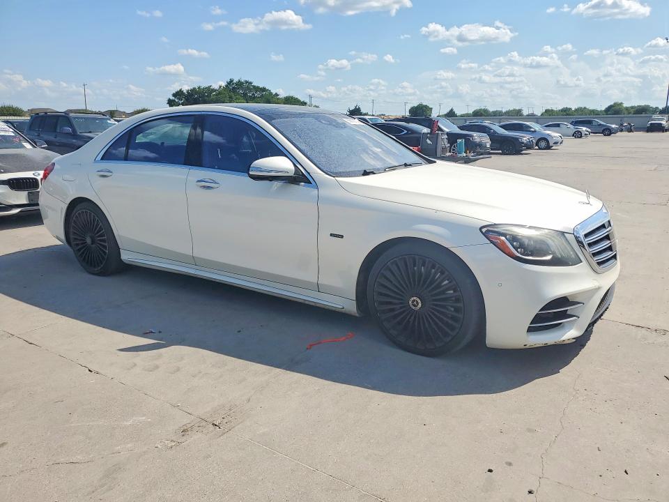 2019 Mercedes-benz S-klasse VIN WDDUG7DB3KA476831 COPART salvage auction — MINOR DENT/SCRATCHES, Tx - Cert Of Title-Manufacturer Buy (P), sold $25,500 on 2026-07-27 (photo 4)