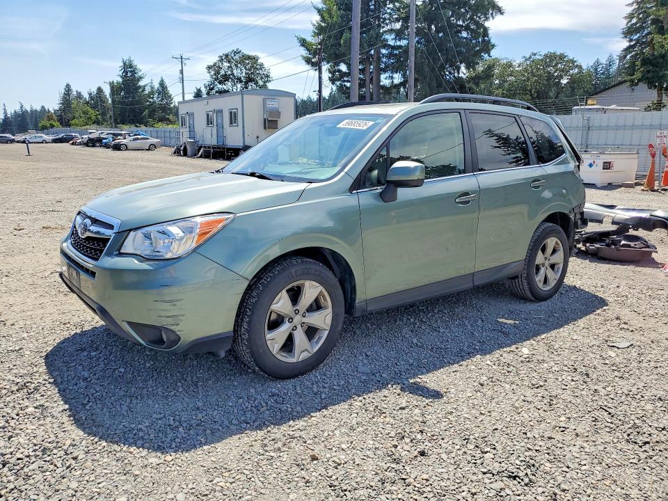 2015 Subaru Forester VIN JF2SJAHC0FH804885 COPART salvage auction — REAR END, Wa - Bill Of Sale, sold $1,650 on 2026-07-24 (photo 1)