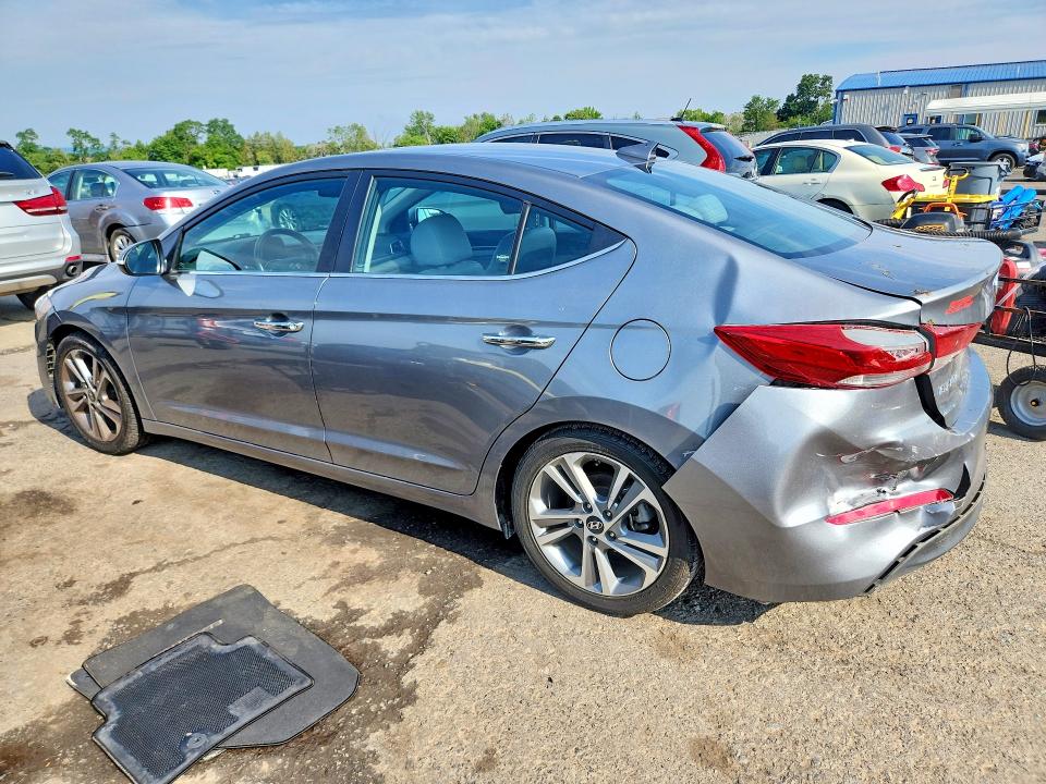 2017 Hyundai Elantra VIN KMHD84LF6HU355739 COPART salvage auction — REAR END, Pa - Certificate Of Salvage, sold $4,200 on 2026-07-17 (photo 2)
