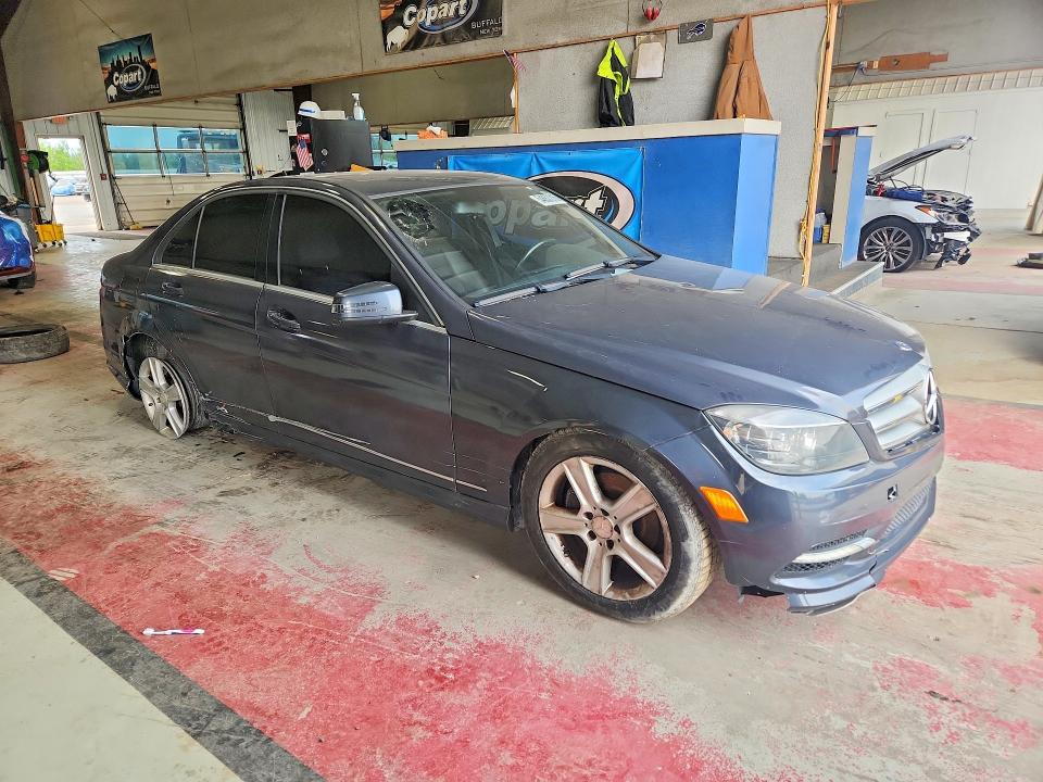 2011 Mercedes-benz C class VIN WDDGF5EB6BR181100 COPART salvage auction — SIDE, NV - SALVAGE TITLE, sold $225 on 2026-07-27 (photo 4)