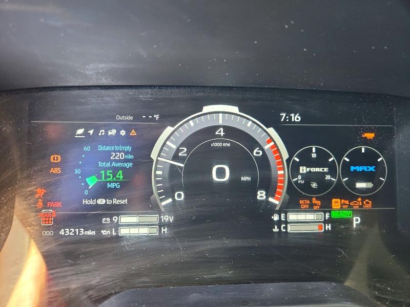 2023 Toyota Sequoia VIN 7SVAAABAXPX006652 COPART salvage auction — FRONT END, CA - DIS/DLR/EXP ONLY CLEAN TITLE, sold $27,750 on 2026-07-29 (photo 9)
