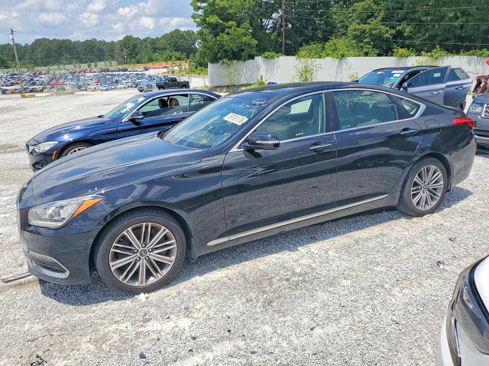 2018 Genesis G80 VIN KMHGN4JE7JU271001 COPART salvage auction — MECHANICAL, Ga - Certificate Of Title, sold $3,300 on 2026-07-29 (photo 1)