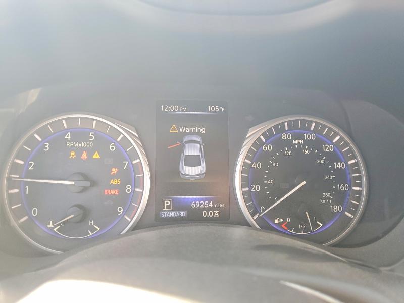 2018 Infiniti Q60 VIN JN1EV7EK0JM341535 COPART salvage auction — FRONT END, Tx - Cert Of Title-Rebuilt Salvage, sold $3,000 on 2026-07-06 (photo 9)