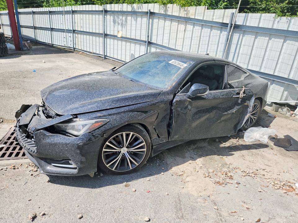 2017 Infiniti Q60 VIN JN1CV7EL9HM320046 COPART salvage auction — FRONT END, FL - CERTIFICATE OF TITLE, sold $1,250 on 2026-07-31 (photo 1)