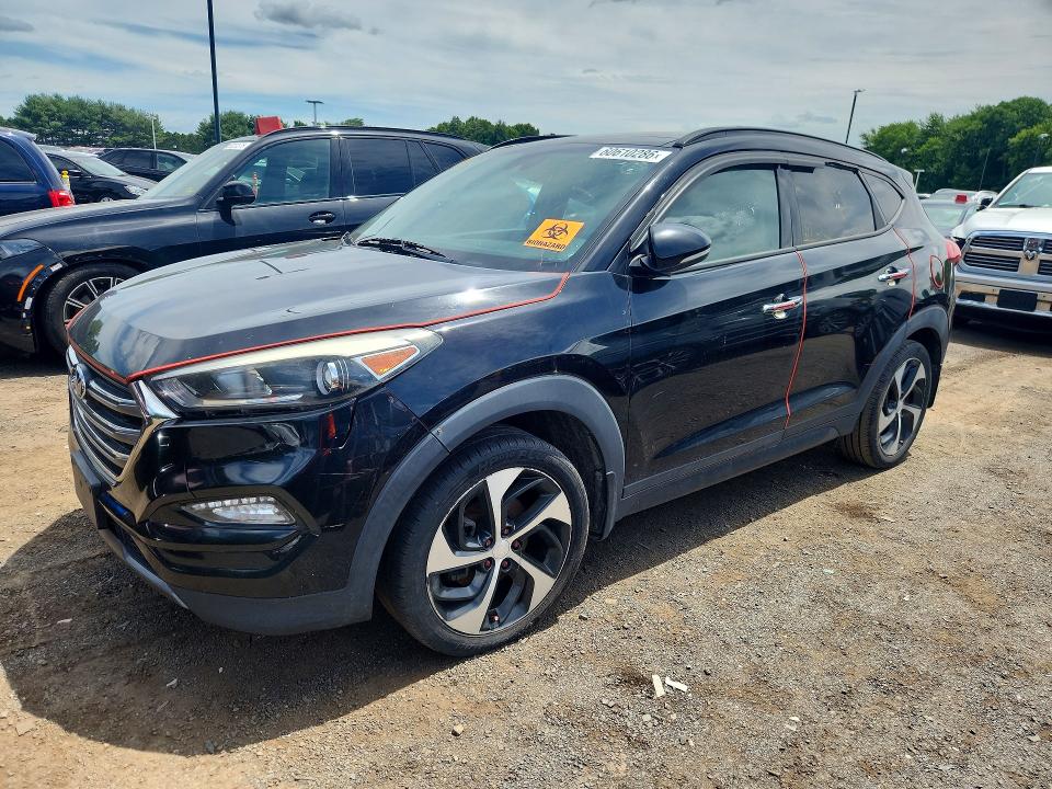 2016 Hyundai Tucson VIN KM8J3CA26GU168656 COPART salvage auction — MINOR DENT/SCRATCHES, MA - CERTIFICATE OF TITLE (P), sold $1,250 on 2026-07-16 (photo 1)