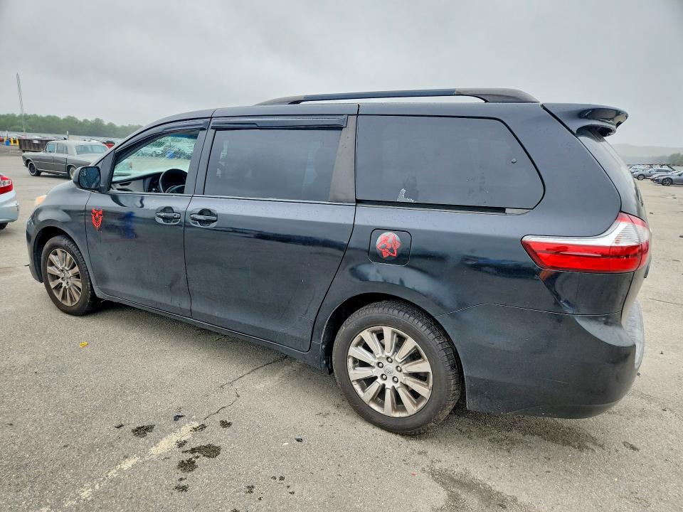 2015 Toyota Sienna VIN 5TDJK3DCXFS097167 COPART salvage auction — MINOR DENT/SCRATCHES, NY - CERTIFICATE OF TITLE, sold $4,700 on 2026-07-22 (photo 2)