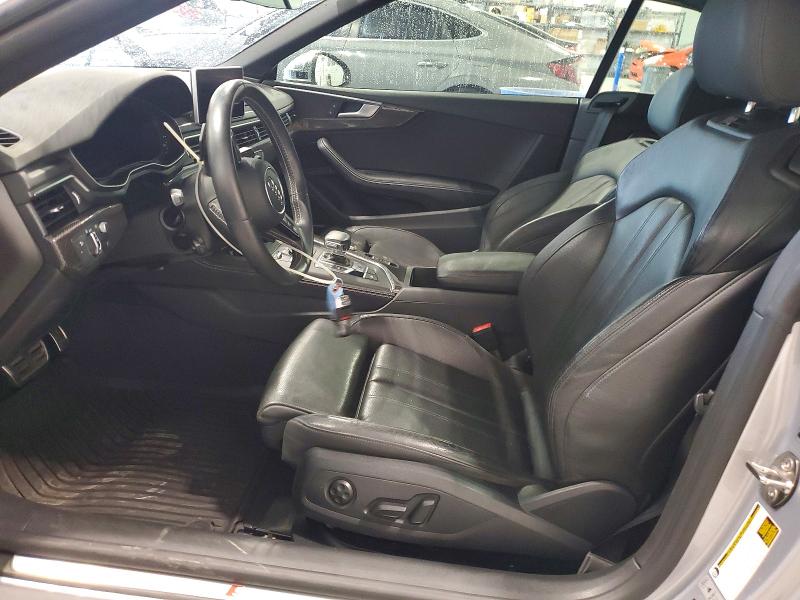 2018 Audi S5 VIN WAU24GF55JN005303 COPART salvage auction — FRONT END, Ne - Cert Of Title-Salvage, sold $7,600 on 2026-08-25 (photo 7)