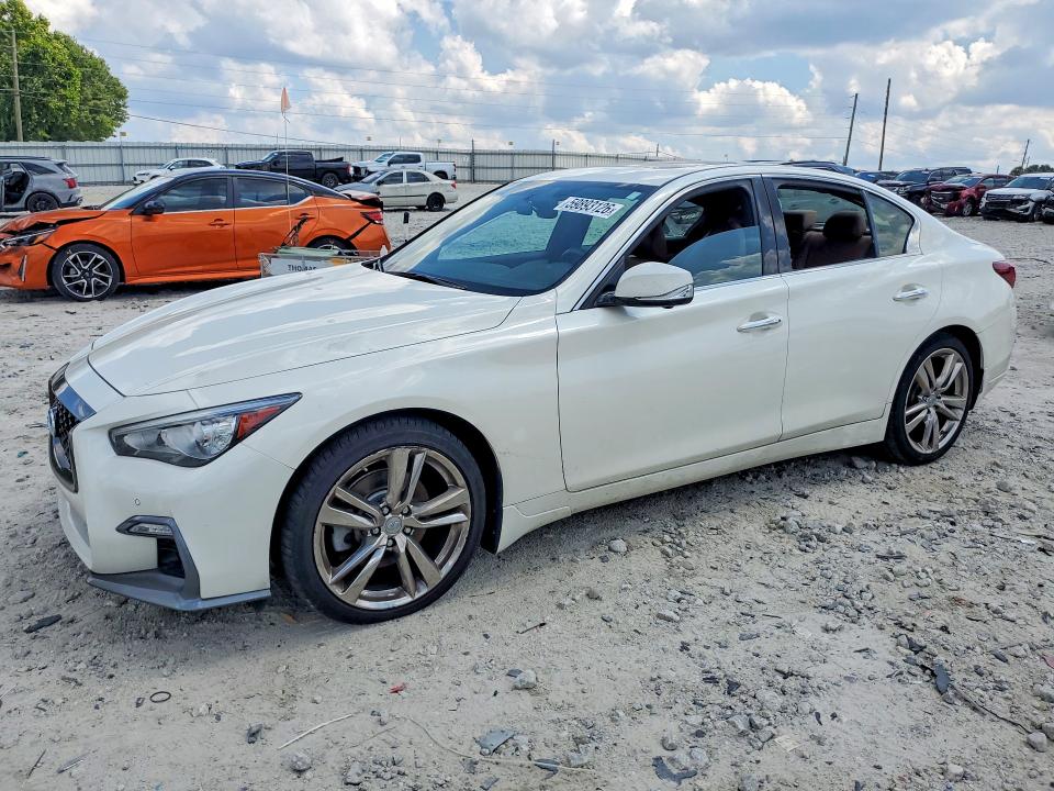 2021 Infiniti Q50 VIN JN1EV7CR1MM755895 COPART salvage auction — VANDALISM, Ga - Cert Of Title-Salvage, sold $750 on 2026-07-29 (photo 1)