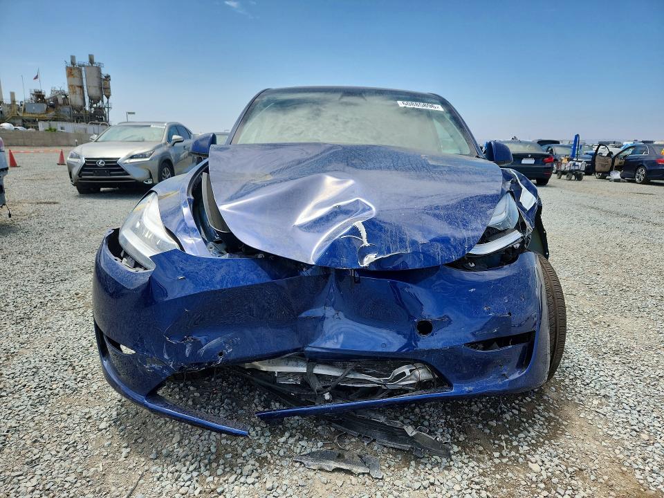 2022 Tesla Model y VIN 7SAYGDEE3NA006734 COPART salvage auction — FRONT END, Ca - Salvage Certificate, sold $5,200 on 2026-07-28 (photo 5)