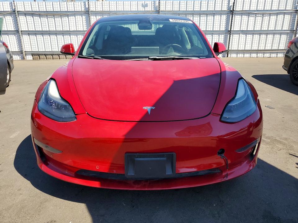 2022 Tesla Model 3 VIN 5YJ3E1EB1NF273763 COPART salvage auction — DAMAGE HISTORY, Ca - Salvage Certificate, sold $6,500 on 2026-07-27 (photo 5)