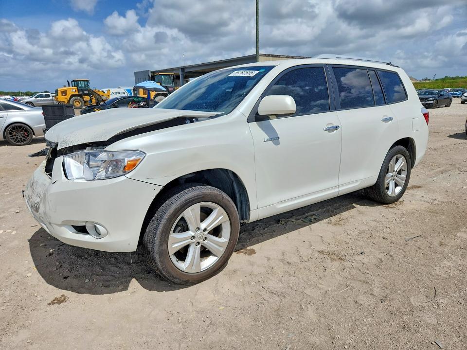 2008 Toyota Highlander VIN JTEES42A982065311 COPART salvage auction — FRONT END, FL - CERT OF TITLE SLVG REBUILDABLE, sold $275 on 2026-07-23 (photo 1)