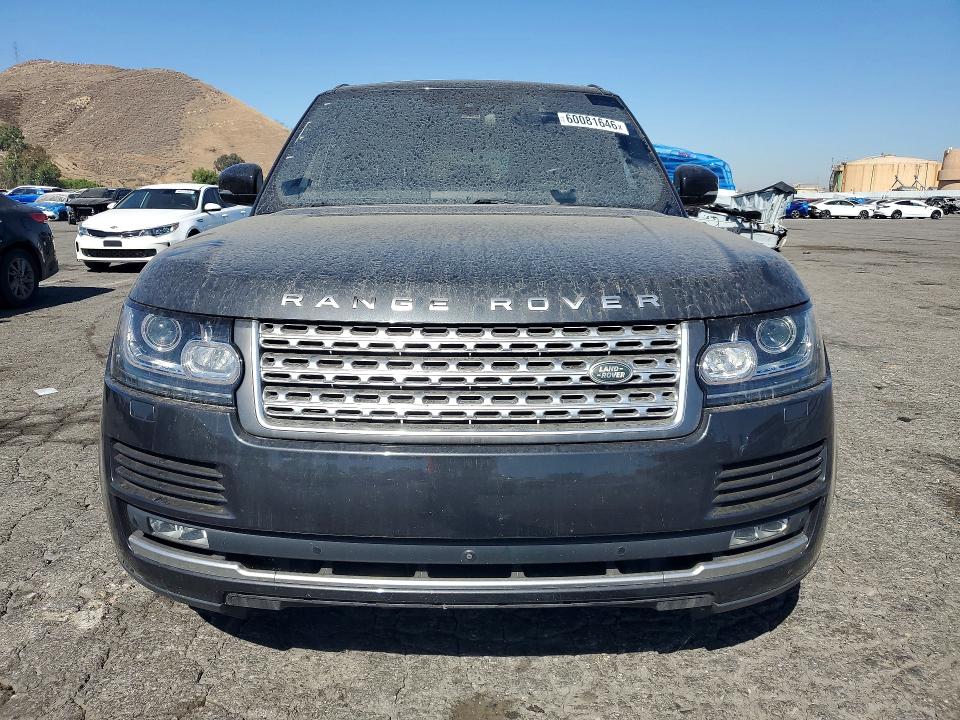 2016 Land rover RANGE ROVER VIN SALGS2EF7GA309950 COPART salvage auction — MINOR DENT/SCRATCHES, CA - DIS/DLR/EXP ONLY CLEAN TITLE, sold $3,150 on 2026-07-27 (photo 5)