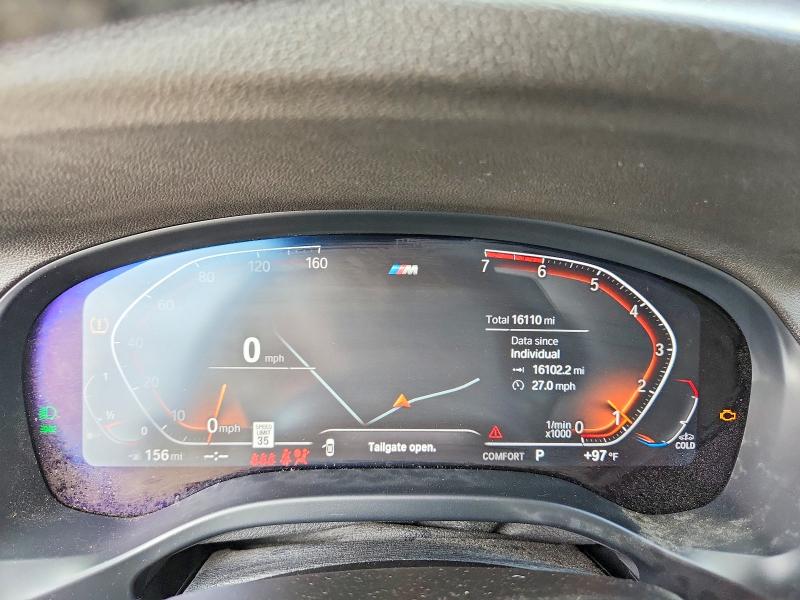 2024 BMW X3 VIN 5UX43DP04R9X38817 COPART salvage auction — FRONT END, LA - CERT OF TITLE-SALVAGE, sold $19,000 on 2026-07-28 (photo 9)