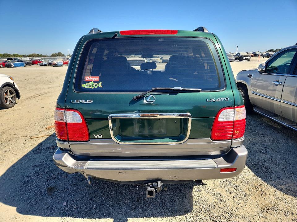 1998 Lexus Lx 470 VIN JT6HT00W9W0005731 COPART salvage auction — FRONT END, Ca - Salvage Certificate, sold $3,600 on 2026-07-14 (photo 6)