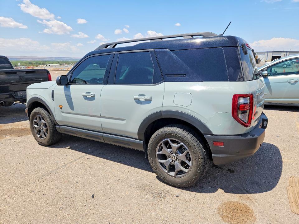 2023 Ford Bronco sport VIN 3FMCR9D92PRD08907 COPART salvage auction — REAR END, Nm - Cert Of Title-Salvage, sold $8,600 on 2026-08-20 (photo 2)