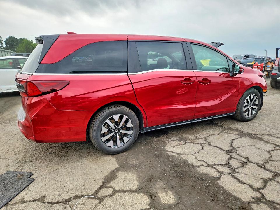 2025 Honda Odyssey VIN 5FNRL6H67SB007963 COPART salvage auction — FRONT END, Pa - Certificate Of Salvage, sold $11,900 on 2026-07-31 (photo 3)
