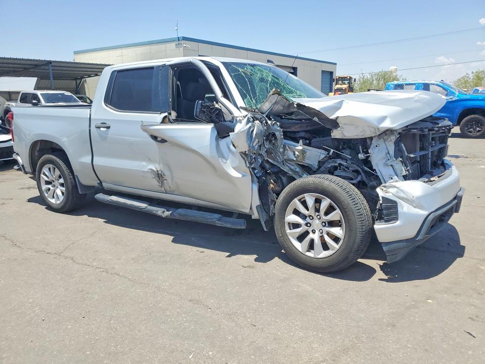 2021 Chevrolet Silverado VIN 1GCPWBEK2MZ343977 COPART salvage auction — FRONT END, Tx - Salvage Vehicle Title, sold $1,850 on 2026-07-31 (photo 4)