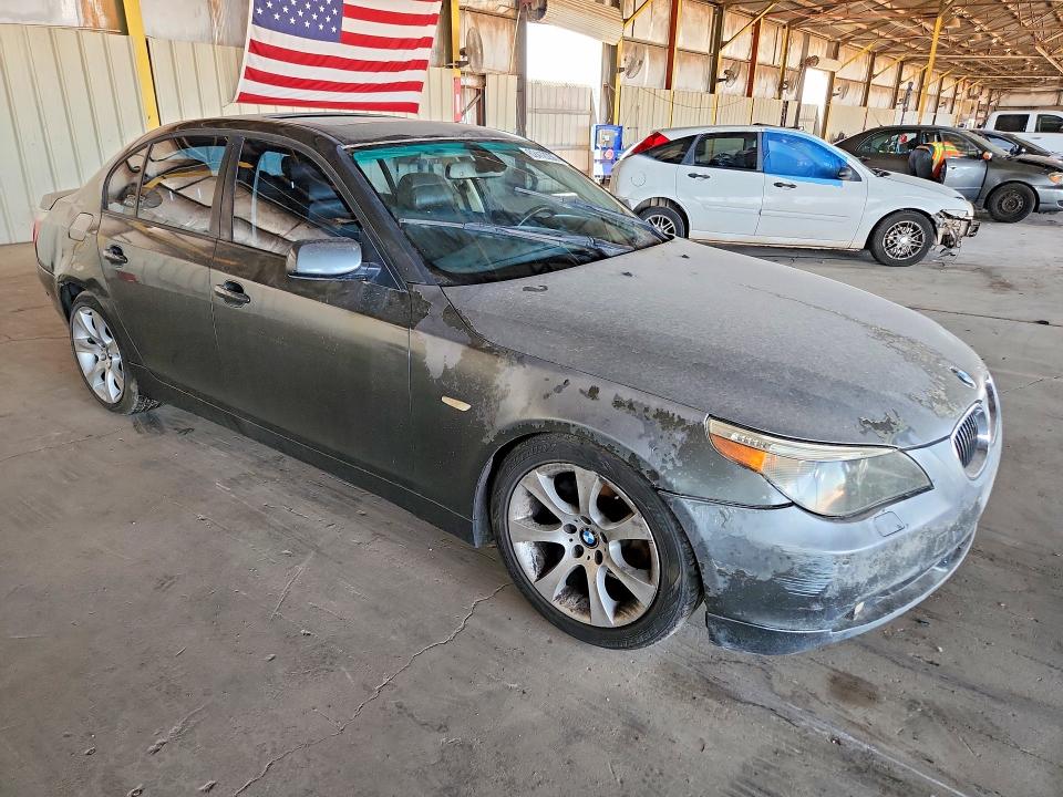 2007 BMW 5 series VIN WBANE53537CY04441 COPART salvage auction — REAR END, Az - Cert Of Title-Restored Salvage (P), sold $475 on 2026-07-29 (photo 4)