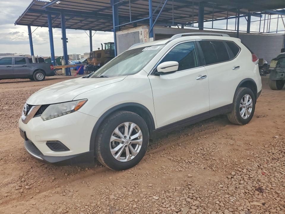 2016 Nissan Rogue VIN 5N1AT2MV0GC912371 COPART salvage auction — FRONT END, Az - Cert Of Title - Salvage, sold $450 on 2026-07-30 (photo 1)