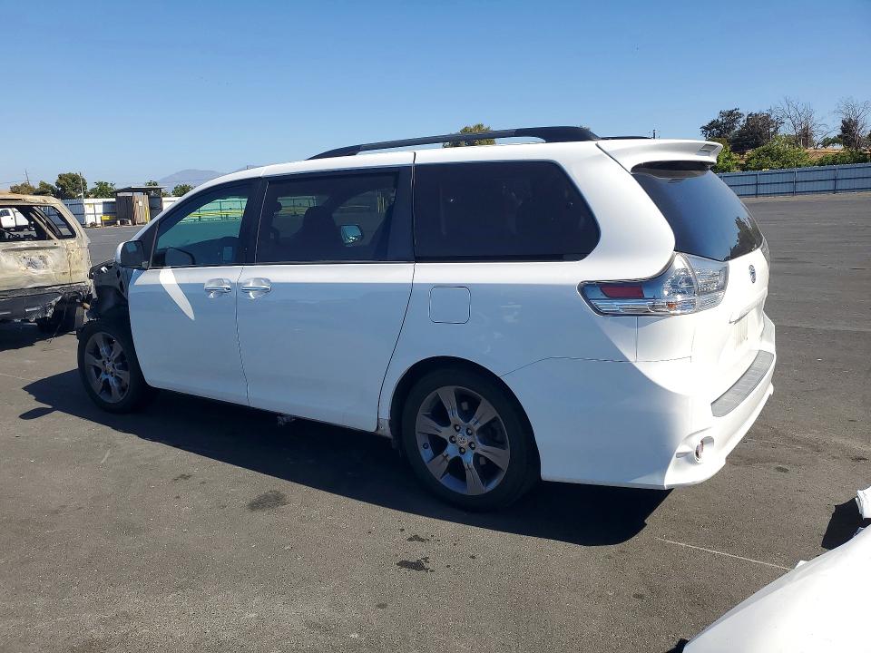 2015 Toyota Sienna VIN 5TDXK3DC4FS559930 COPART salvage auction — FRONT END, Ca - Salvage Certificate, sold $60 on 2026-07-29 (photo 2)