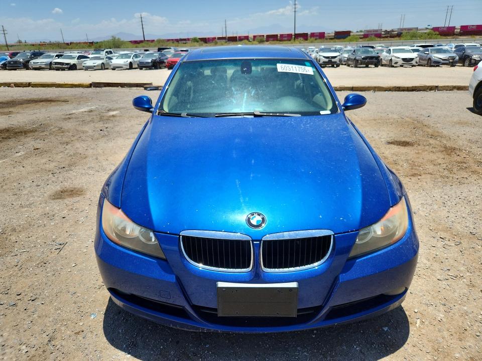 2007 BMW 3er VIN WBAVC53557FZ72313 COPART salvage auction — MECHANICAL, Az - Cert Of Title - Salvage, sold $175 on 2026-07-17 (photo 5)