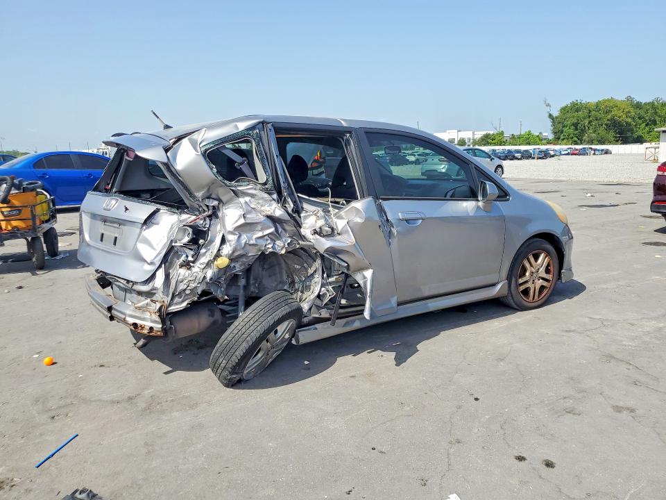 2007 Honda Fit VIN JHMGD38657S022232 COPART salvage auction — REAR END, FL - CERT OF TITLE SLVG REBUILDABLE, sold $350 on 2026-07-20 (photo 3)