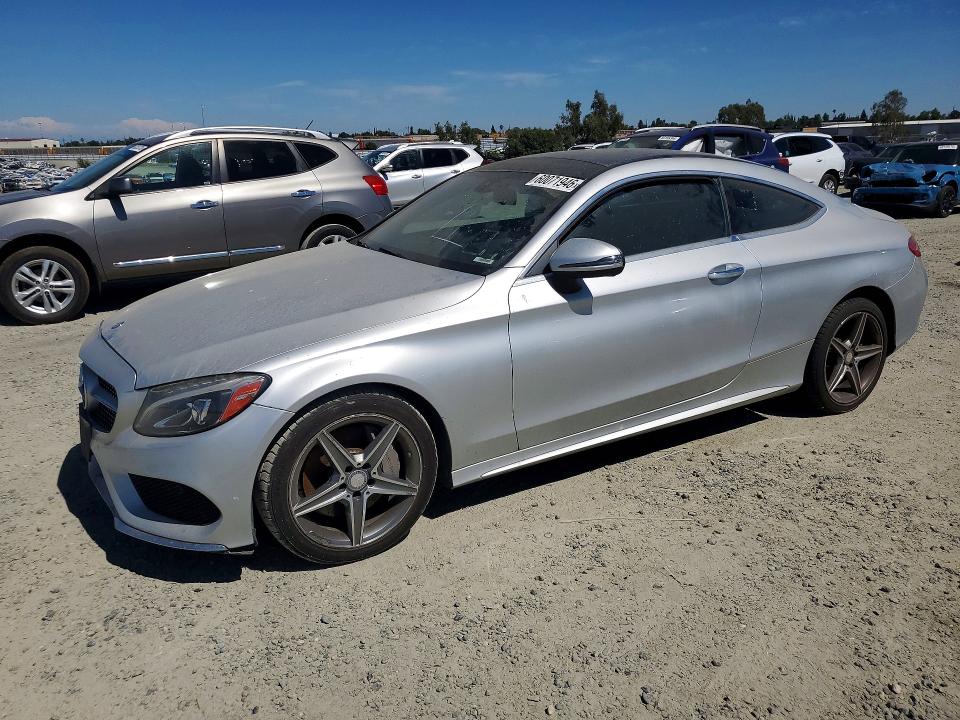 2017 Mercedes-benz C-klasse VIN WDDWJ4JB3HF362935 COPART salvage auction — FRONT END, Ca - Dis/Dlr/Exp Only Clean Title (P), sold $2,750 on 2026-07-30 (photo 1)