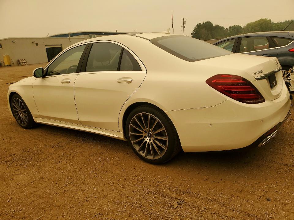 2018 Mercedes-benz S-klasse VIN WDDUF8GBXJA380360 COPART salvage auction — REAR END, On - Permit No Brand - Unfit, sold $28,500 on 2026-08-18 (photo 2)