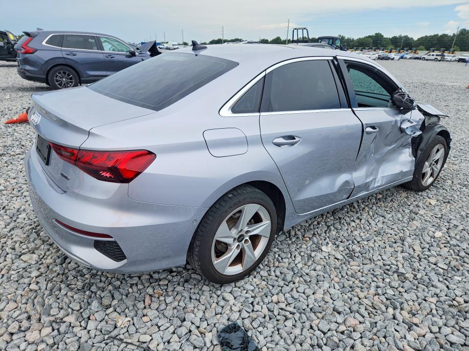 2023 Audi A3 VIN WAUGUDGY1PA141313 COPART salvage auction — FRONT END, FL - CERT OF TITLE SLVG REBUILDABLE, sold $8,700 on 2026-07-31 (photo 3)