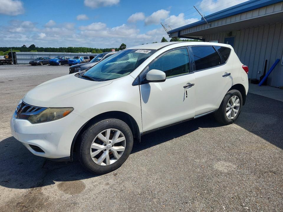 2012 Nissan Murano VIN JN8AZ1MW8CW232981 COPART salvage auction — NORMAL WEAR, Tn - Certificate Of Title (P), sold $225 on 2026-07-21 (photo 1)