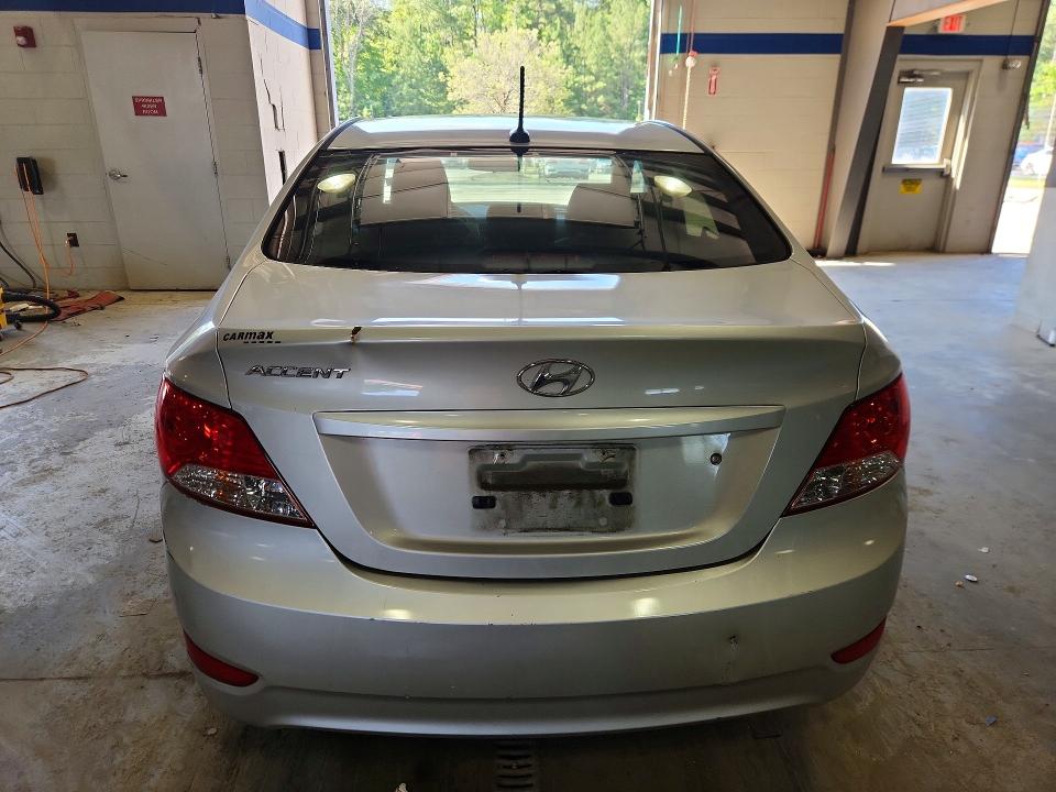 2014 Hyundai Accent VIN KMHCU4AEXEU767806 COPART salvage auction — FRONT END, VA - CERT OF TITLE - SALVAGE, sold $225 on 2026-07-24 (photo 6)