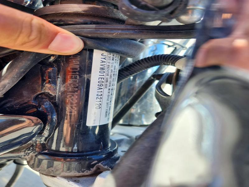 2009 Yamaha Xvs650 VIN JYAVM01E09A132120 COPART salvage auction — MECHANICAL, Ut - Certificate Of Title, sold $425 on 2026-07-16 (photo 9)