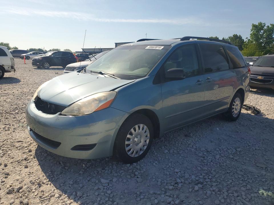 2006 Toyota Sienna VIN 5TDZA23C76S580584 COPART salvage auction — FRONT END, MI - CERTIFICATE OF TITLE, sold $275 on 2026-07-23 (photo 1)