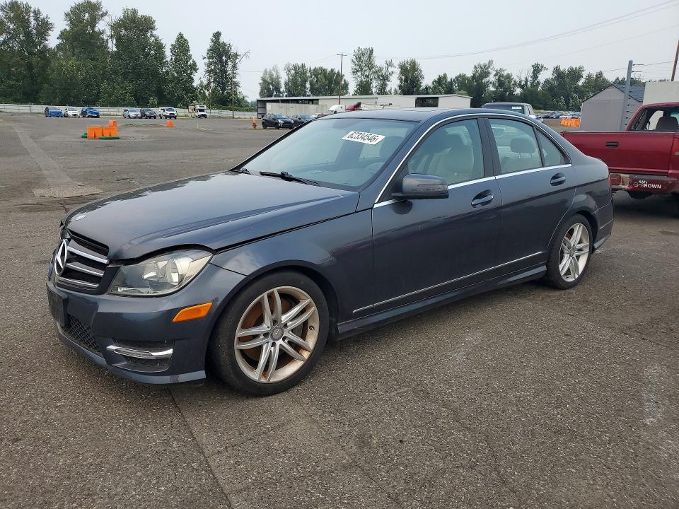 2014 Mercedes-benz C-klasse VIN WDDGF8AB9ER318901 COPART salvage auction — MECHANICAL, Or - Certificate Of Title, sold $550 on 2026-07-29 (photo 1)