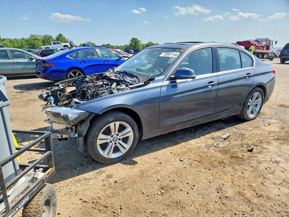 2017 BMW 3 series VIN WBA8D9G58HNT90791 COPART salvage auction — VANDALISM, PA - CERTIFICATE OF SALVAGE, sold $1,200 on 2026-07-17 (photo 1)