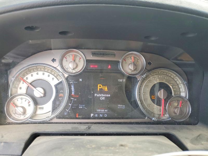 2017 Ram 1500 VIN 1C6RR7PT5HS633669 COPART salvage auction — FRONT END, Ut - Salvage Certificate, sold $2,550 on 2026-08-28 (photo 9)