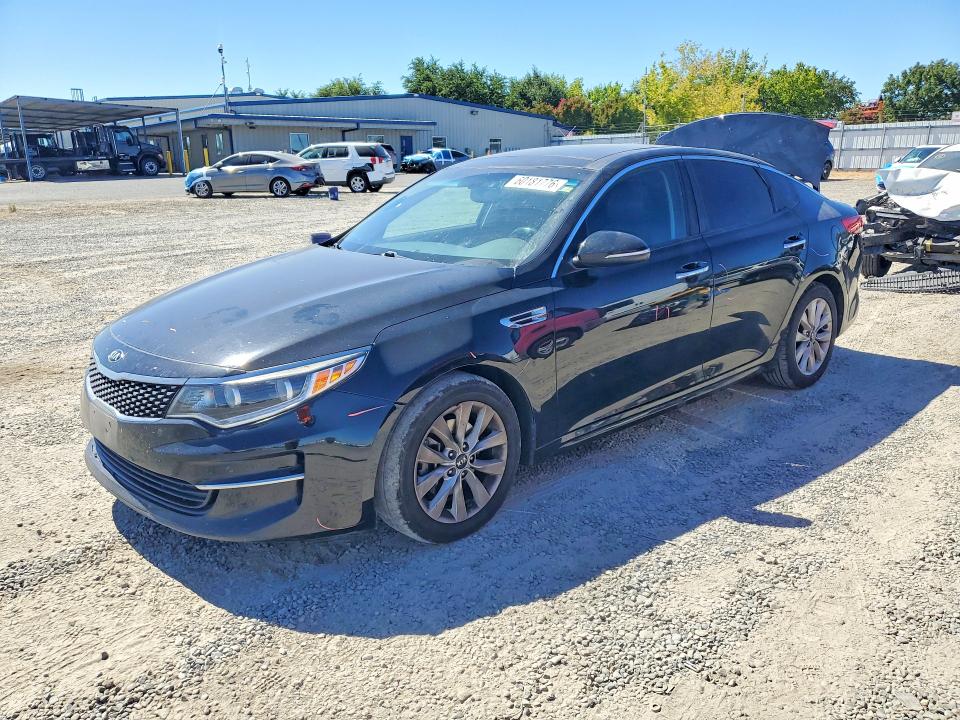 2016 Kia Optima VIN 5XXGU4L30GG033623 COPART salvage auction — REAR END, CA - SALVAGE CERTIFICATE, sold $1,250 on 2026-07-28 (photo 1)