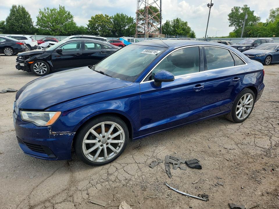 2015 Audi A3 VIN WAUCJGFFXF1038673 COPART salvage auction — SIDE, Il - Certificate Of Title, sold $400 on 2026-07-27 (photo 1)