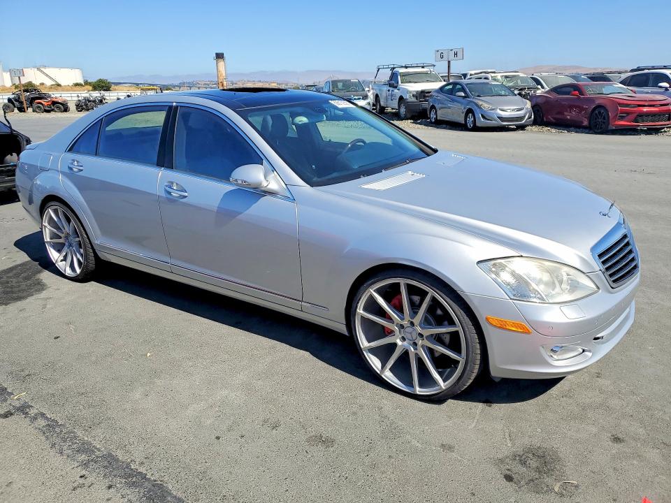 2007 Mercedes-benz S class VIN WDDNG71X37A053792 COPART salvage auction — VANDALISM, Ca - Salvage Certificate, sold $3,200 on 2026-07-22 (photo 4)