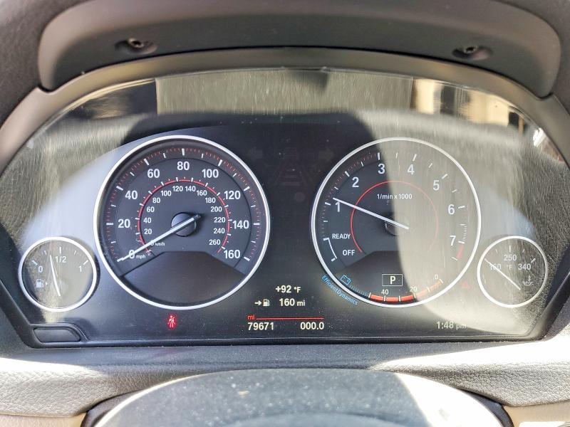2017 BMW 3er VIN WBA8K3C50HK678878 COPART salvage auction — FRONT END, Ca - Salvage Certificate, sold $3,850 on 2026-07-30 (photo 9)