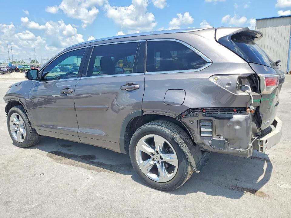 2014 Toyota Highlander VIN 5TDYKRFH4ES038186 COPART salvage auction — FRONT END, Salvage Title, sold $6,900 on 2026-07-22 (photo 2)