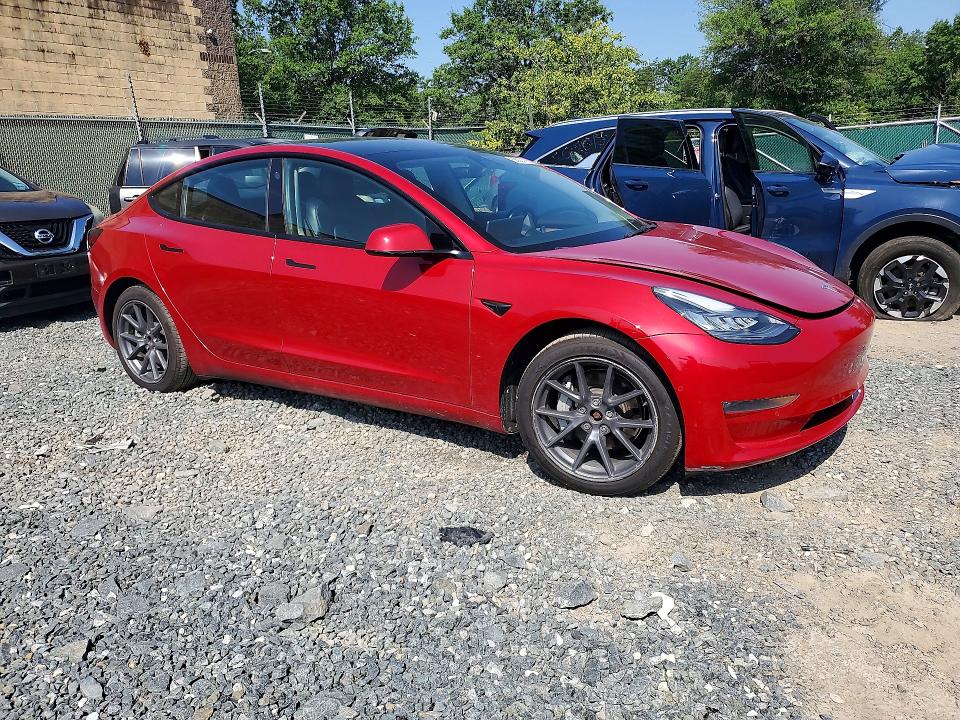 2022 Tesla Model 3 VIN 5YJ3E1EB4NF285776 COPART salvage auction — REAR END, Md - Cert Of Salvage < 75% Damage, sold $5,450 on 2026-07-19 (photo 4)